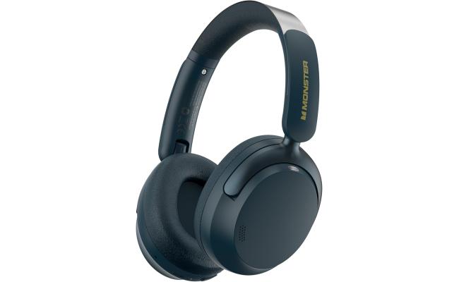Monster Persona 3rd ANC Active Noise Cancelling Headphones, Over Ear Wireless Headphone Bluetooth with Mic, 70 Hours Playtime Bluetooth Headphones, Foldable Comfort Lightweight Headphone for Travel - Dark Blue